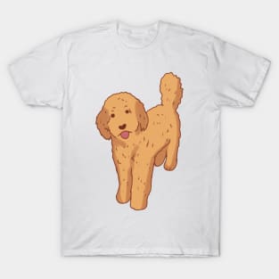 Golden doodle illustration T-Shirt